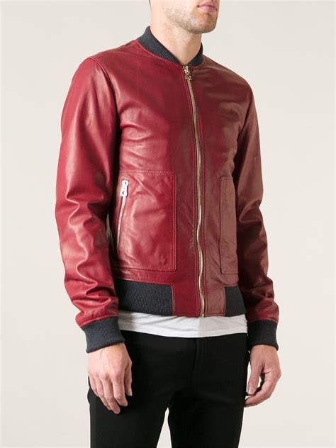 dolce gabbana bomber leather jacket red|farfetch Dolce & Gabbana jacket.